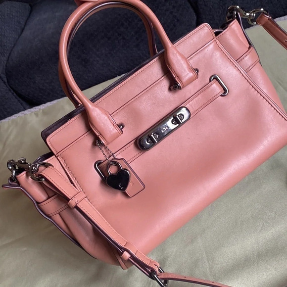 Coach Swagger 27 Satchel Dusty Rose - Picture 2 of 7
